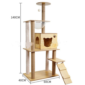 Cat Crawl Nest Scratching Board Tree Supplies Pet Toy Space Capsule