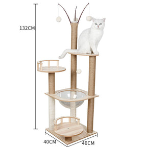 Cat Crawl Nest Scratching Board Tree Supplies Pet Toy Space Capsule